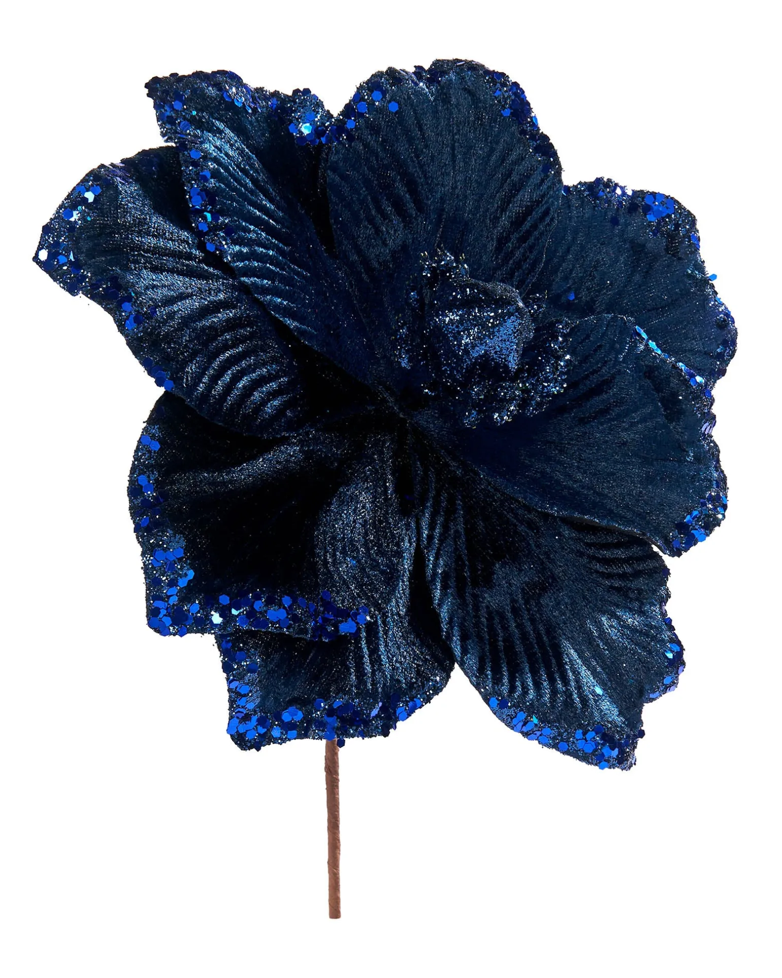 WeRChristmas Artificial Magnolia Flower, Navy, 26 Cm^ Flowers & Foliage|Flowers & Foliage