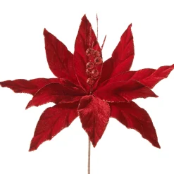 WeRChristmas Artificial Poinsettia Flower, Red, 25 Cm^ Flowers & Foliage|Flowers & Foliage