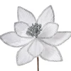 WeRChristmas Artificial Poinsettia Flower, White, 24 Cm^ Flowers & Foliage|Flowers & Foliage