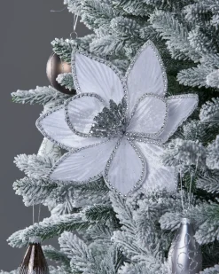 WeRChristmas Artificial Poinsettia Flower, White, 24 Cm^ Flowers & Foliage|Flowers & Foliage