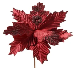WeRChristmas Artificial Poinsettia Flower, Red, 26 Cm^ Flowers & Foliage|Flowers & Foliage