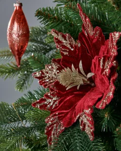 WeRChristmas Artificial Poinsettia Flower, Red, 30 Cm^ Flowers & Foliage|Flowers & Foliage