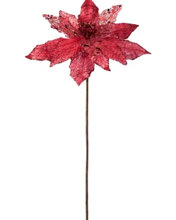 WeRChristmas Artificial Poinsettia Flower, Red, 34 Cm^ Flowers & Foliage|Flowers & Foliage