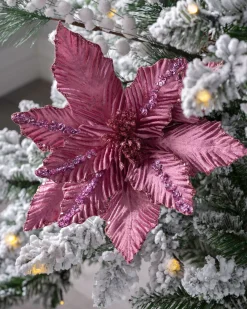 WeRChristmas Artificial Poinsettia Flower, Pink, 28 Cm^ Flowers & Foliage|Flowers & Foliage