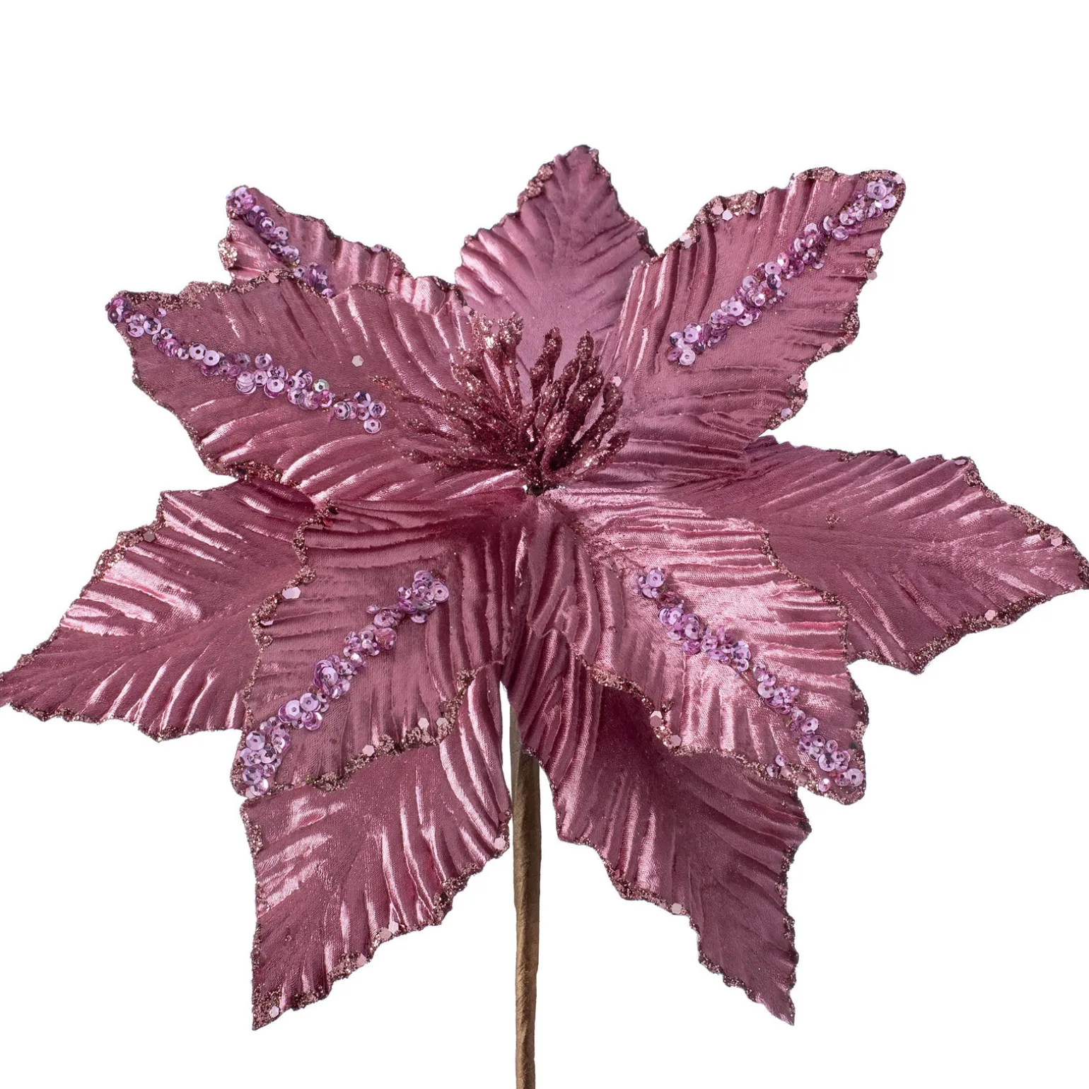 WeRChristmas Artificial Poinsettia Flower, Pink, 28 Cm^ Flowers & Foliage|Flowers & Foliage