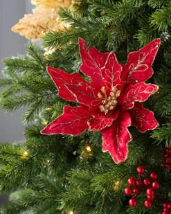 WeRChristmas Artificial Poinsettia Flower, Red, 30 Cm^ Flowers & Foliage|Flowers & Foliage