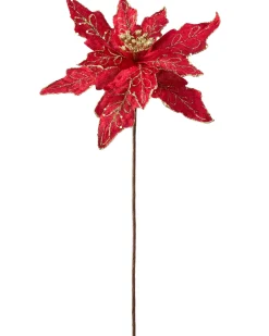 WeRChristmas Artificial Poinsettia Flower, Red, 30 Cm^ Flowers & Foliage|Flowers & Foliage
