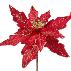 WeRChristmas Artificial Poinsettia Flower, Red, 30 Cm^ Flowers & Foliage|Flowers & Foliage