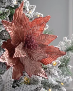 WeRChristmas Artificial Poinsettia Flower, Pink, 32 Cm^ Flowers & Foliage|Flowers & Foliage