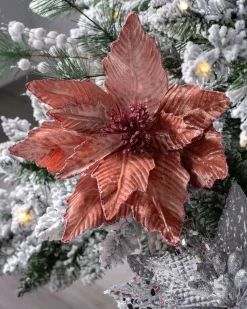 WeRChristmas Artificial Poinsettia Flower, Pink, 32 Cm^ Flowers & Foliage|Flowers & Foliage