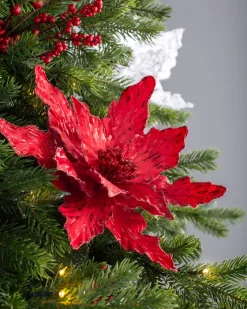 WeRChristmas Artificial Poinsettia Flower, Red, 30 Cm^ Flowers & Foliage|Flowers & Foliage