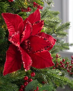WeRChristmas Artificial Poinsettia Flower, Red, 30 Cm^ Flowers & Foliage|Flowers & Foliage