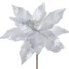 WeRChristmas Artificial Poinsettia Flower, White, 34 Cm^ Flowers & Foliage|Flowers & Foliage