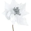 WeRChristmas Artificial Poinsettia Flower, White, 26 Cm^ Flowers & Foliage|Flowers & Foliage