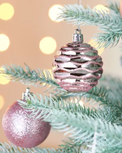 WeRChristmas Baby Pink Shatterproof Baubles, 50 Pack, 6 Cm^ Shatterproof Baubles