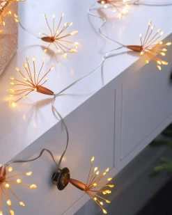 WeRChristmas Battery Operated Firework Copper Wire Light String, 2 M^ Fairy Lights