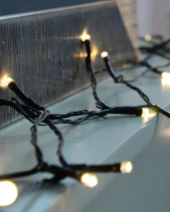 WeRChristmas Battery Operated Multi-Function 100 LED Light String With Timer, Warm White^ Fairy Lights|Tree Lights