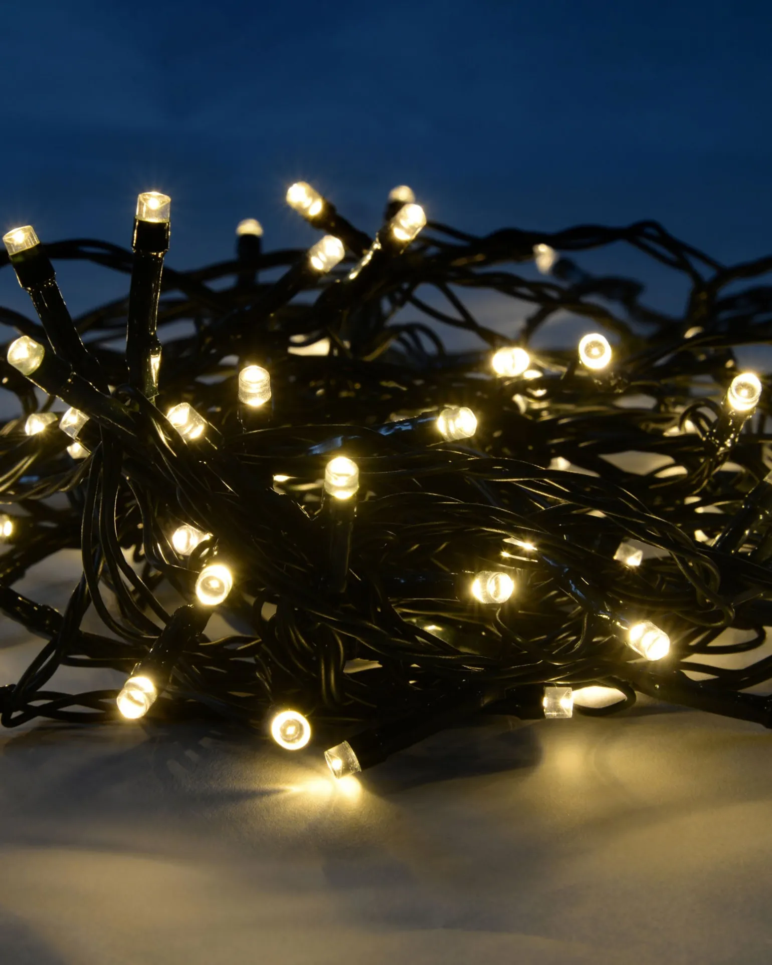 WeRChristmas Battery Operated Multi-Function 100 LED Light String With Timer, Warm White^ Fairy Lights|Tree Lights