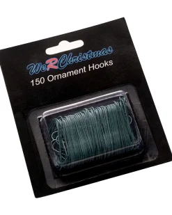 WeRChristmas Bauble Ornament Hooks, Green, Pack Of 150^ Bauble Hooks
