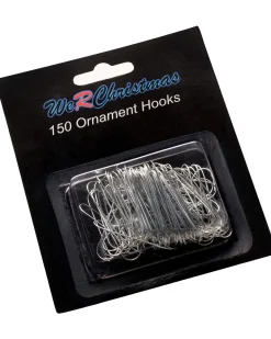 WeRChristmas Bauble Ornament Hooks, Silver, Pack Of 150^ Bauble Hooks