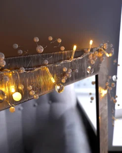 WeRChristmas Beaded Garland Light String Decoration With 20 LED Lights, 1.8m, Warm White^ Fairy Lights