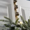 WeRChristmas Bells Wreath Door Hanger, Antique Gold, 38 Cm^ Wreath Hangers
