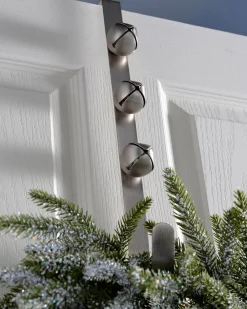 WeRChristmas Bells Wreath Door Hanger, Antique Silver, 38 Cm^ Wreath Hangers