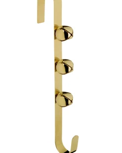 WeRChristmas Bells Wreath Door Hanger, Gold, 38 Cm^ Wreath Hangers