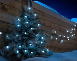 WeRChristmas Berry Multi-Function 50 LED Connectable Light String, Bright White^ Fairy Lights|Connectable Lights