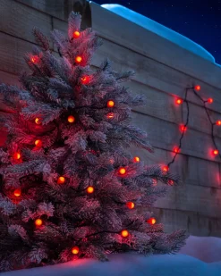 WeRChristmas Berry Multi-Function 50 LED Connectable Light String, Bright Red^ Fairy Lights|Connectable Lights
