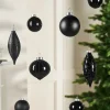 WeRChristmas Black Glass Baubles, 20 Pack^ Glass Baubles