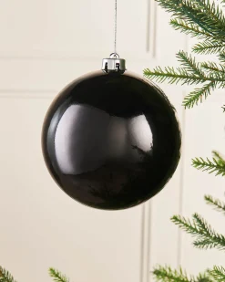 WeRChristmas Black Large Gloss Shatterproof Bauble, 15 Cm^ Oversized Baubles|Shatterproof Baubles