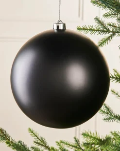 WeRChristmas Black Large Matt Shatterproof Bauble, 20 Cm^ Oversized Baubles|Shatterproof Baubles