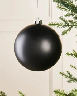 WeRChristmas Black Large Matt Shatterproof Bauble, 15 Cm^ Oversized Baubles|Shatterproof Baubles