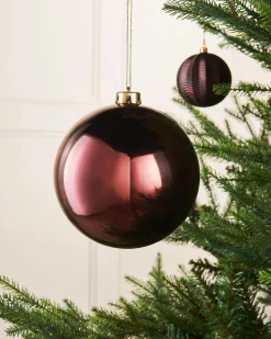 WeRChristmas Burgundy Large Gloss Shatterproof Bauble, 15 Cm^ Oversized Baubles|Shatterproof Baubles