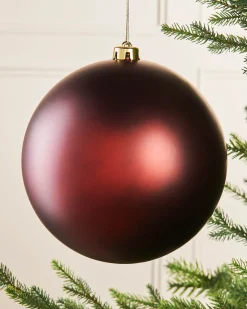 WeRChristmas Burgundy Large Matt Shatterproof Bauble, 20 Cm^ Oversized Baubles|Shatterproof Baubles