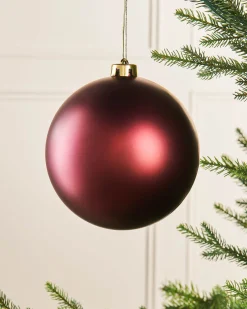 WeRChristmas Burgundy Large Matt Shatterproof Bauble, 15 Cm^ Oversized Baubles|Shatterproof Baubles