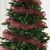WeRChristmas Burgundy Mesh With Red Foil, 9 M^ Deco Mesh