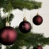 WeRChristmas Burgundy Shatterproof Bauble, 50 Pack^ Shatterproof Baubles