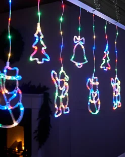 WeRChristmas Character Silhouette Curtain Light, 2.1 M^ Window Silhouettes|Curtain & Net Lights