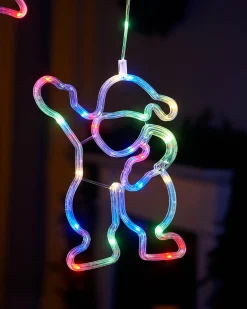 WeRChristmas Character Silhouette Curtain Light, 2.1 M^ Window Silhouettes|Curtain & Net Lights