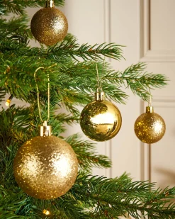 WeRChristmas Christmas Gold Shatterproof Bauble, 50 Pack^ Shatterproof Baubles