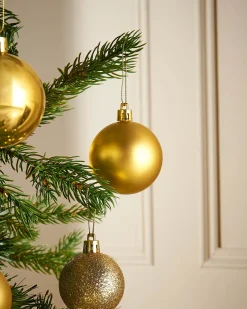 WeRChristmas Christmas Gold Shatterproof Bauble, 50 Pack^ Shatterproof Baubles