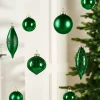 WeRChristmas Christmas Green Glass Baubles, 20 Pack^ Glass Baubles