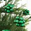WeRChristmas Christmas Green Glass Berry Cluster Baubles, 10 Pack^ Glass Baubles