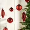 WeRChristmas Christmas Red Glass Baubles, 20 Pack^ Glass Baubles