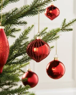 WeRChristmas Christmas Red Glass Baubles, 20 Pack^ Glass Baubles