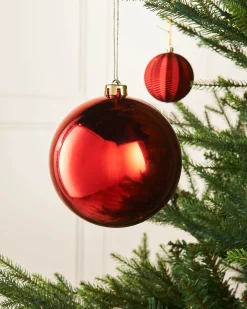 WeRChristmas Christmas Red Large Gloss Shatterproof Bauble, 15 Cm^ Oversized Baubles|Shatterproof Baubles