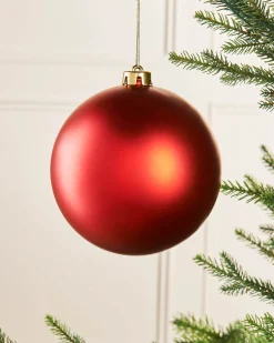 WeRChristmas Christmas Red Large Matt Shatterproof Bauble, 15 Cm^ Oversized Baubles|Shatterproof Baubles