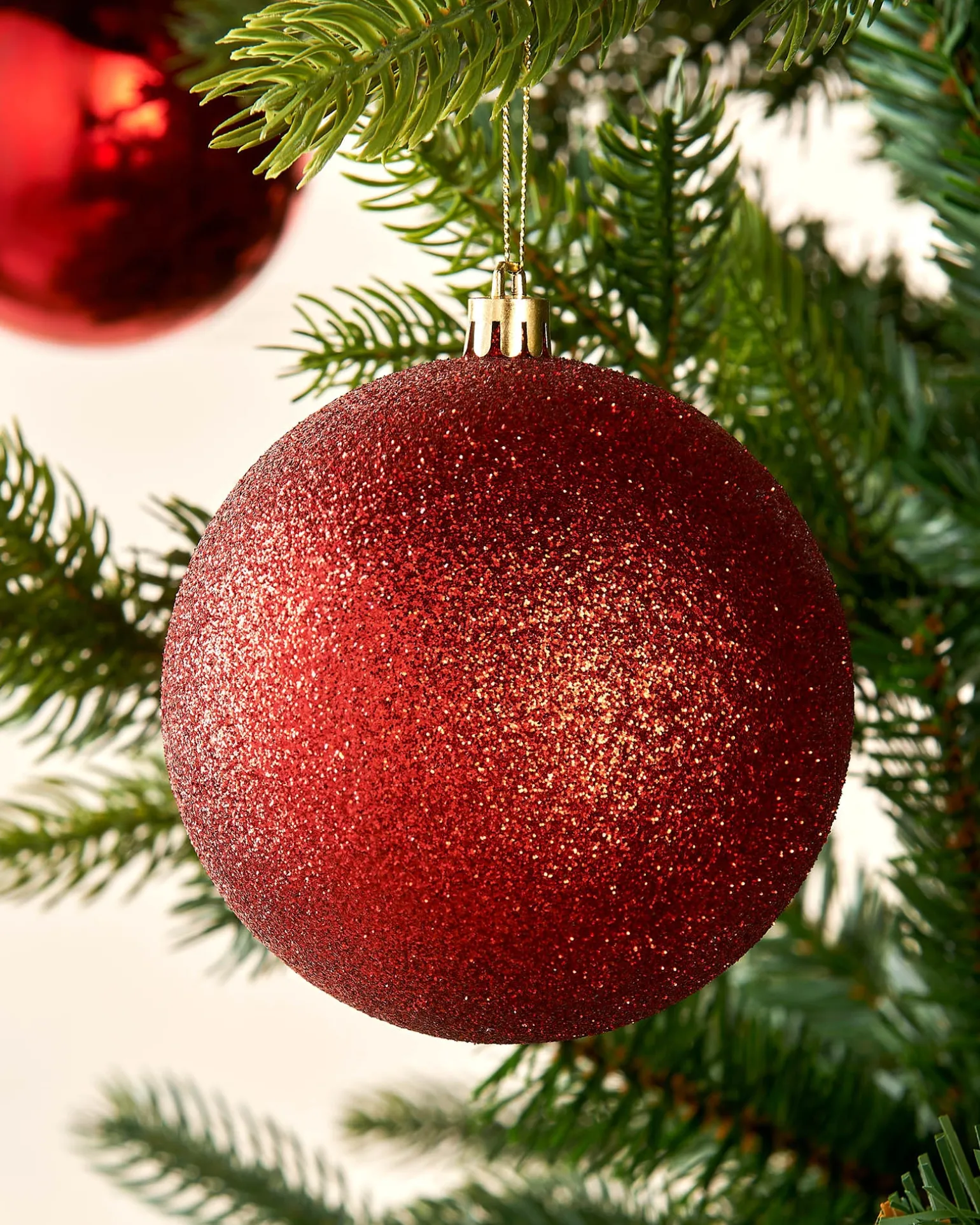 WeRChristmas Christmas Red Shatterproof Baubles, 9 Pack, 10 Cm^ Oversized Baubles|Shatterproof Baubles
